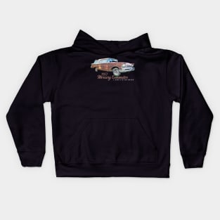 1957 Mercury Commuter 2 Door Station Wagon Kids Hoodie